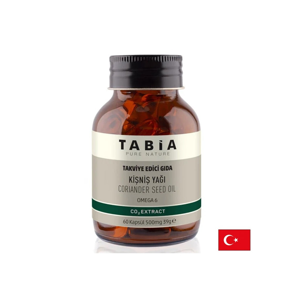 Detox in dobra prebava - olje semen koriandrov (vir omega -6), 500 mg x 60 kapsul softgela