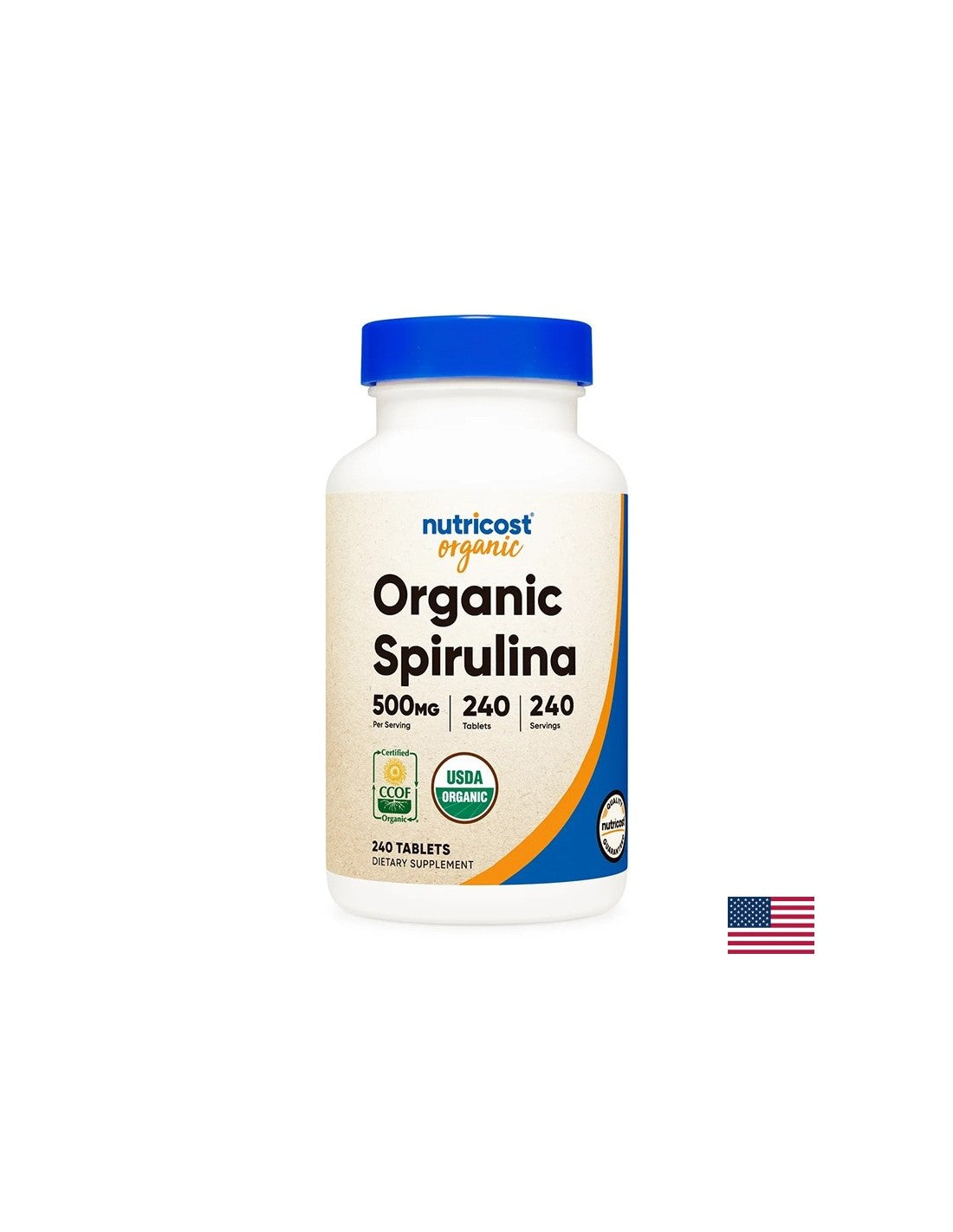 Razstrupljanje in imunost - Spirulina organic, 240 <tc>Nutricost</tc> tablete