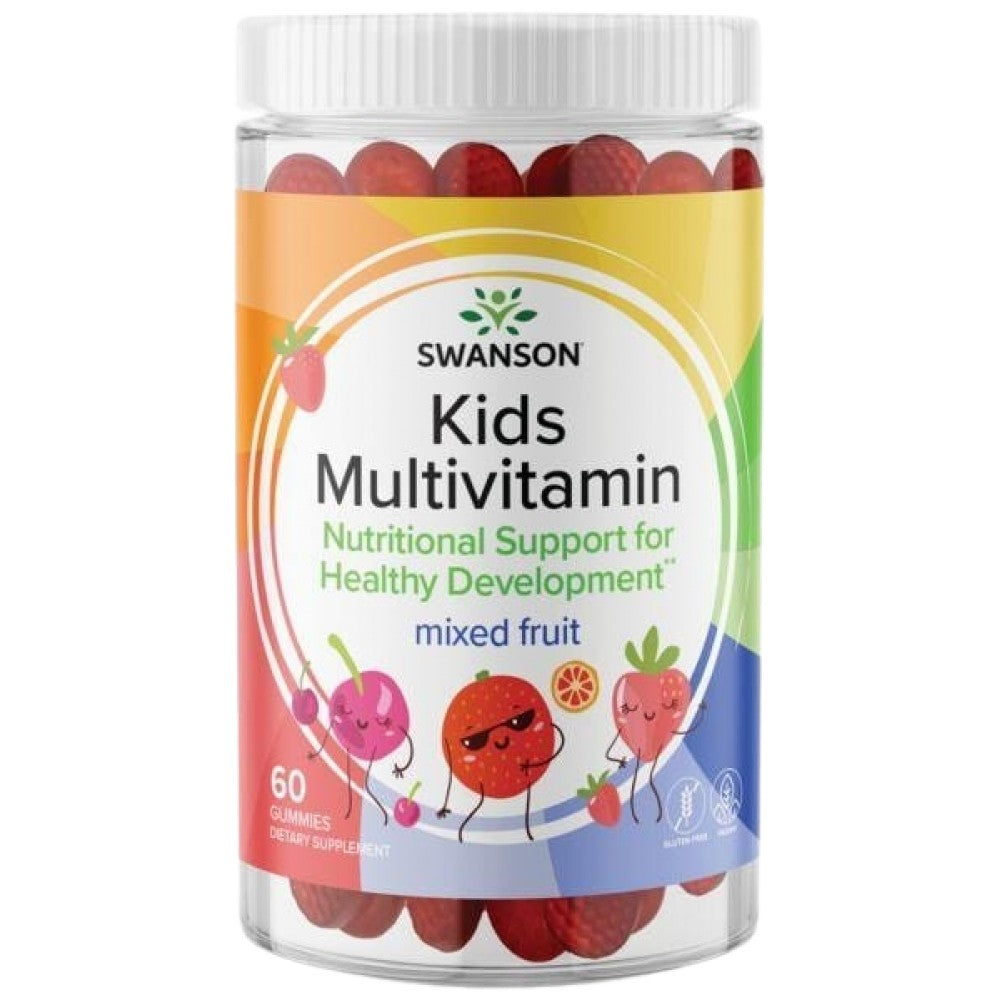Otroški multivitaminski gumi | Mešano sadje - 60 žvečilnih tablet