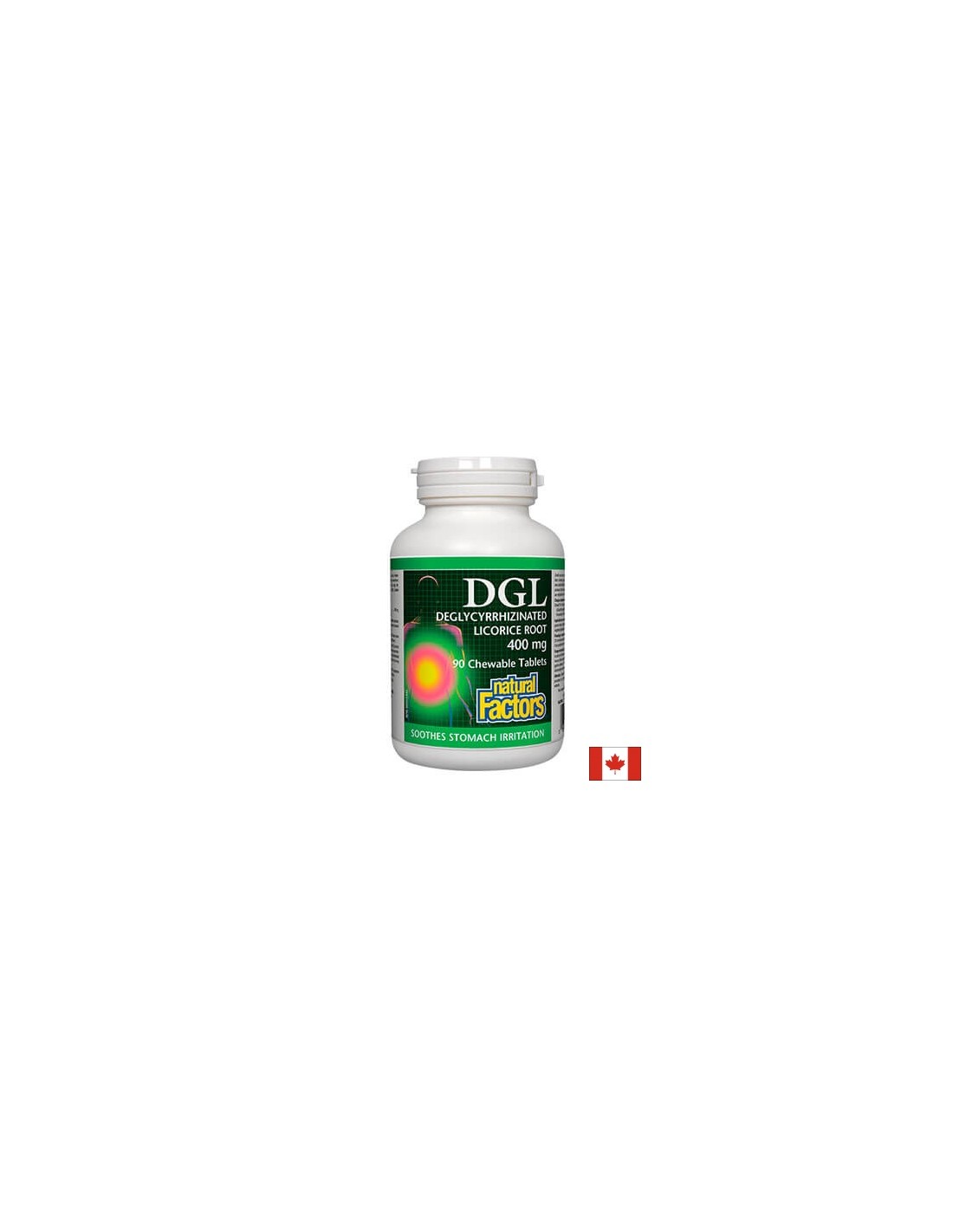DGL - Deglicirizinirana korenina sladkega korena 400 mg x 90 žvečljivih tablet <tc>Natural Factors</tc>