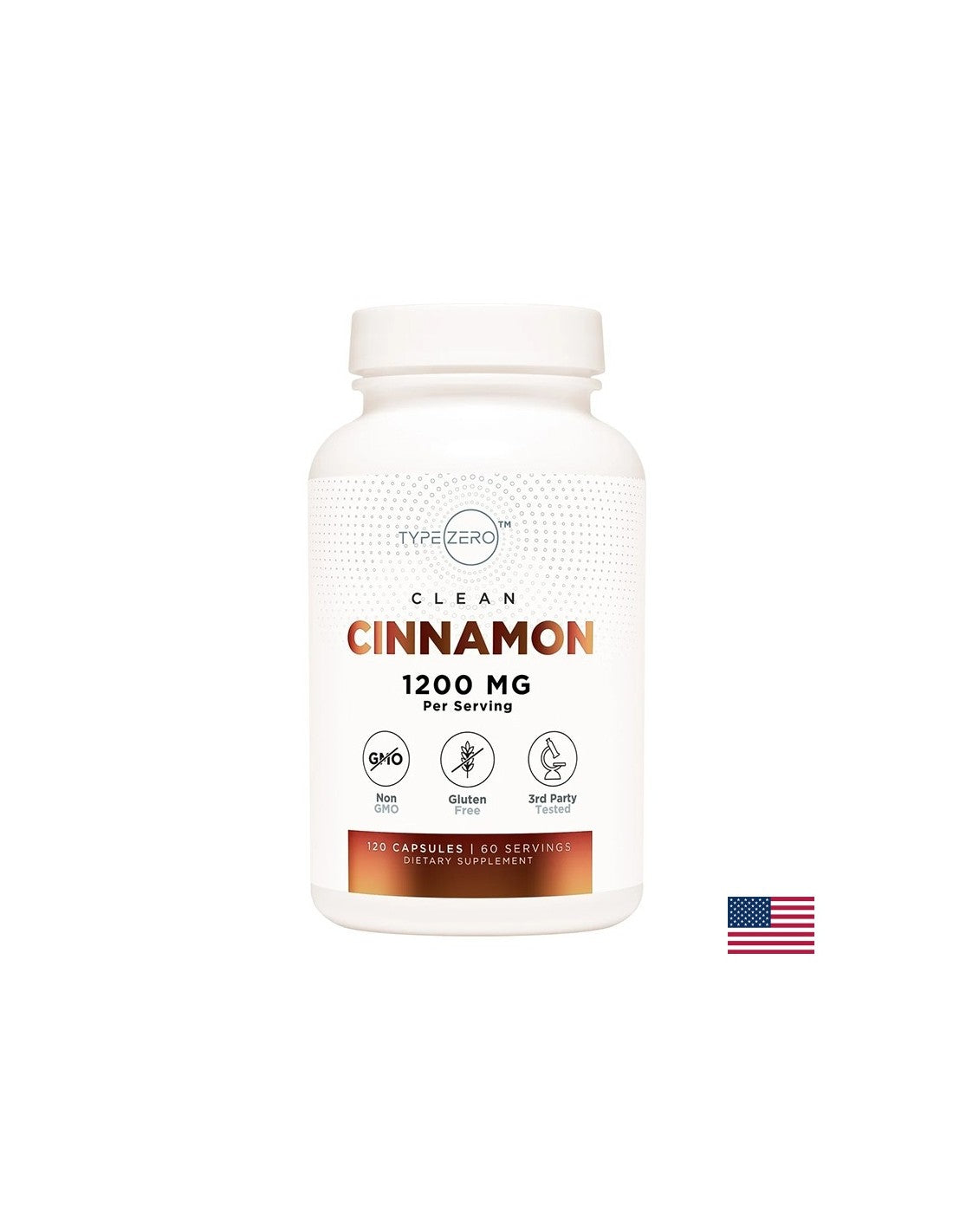 Diabetes - Ceylon Cinnamon (Organic) Type Zero ™, 120 kapsul