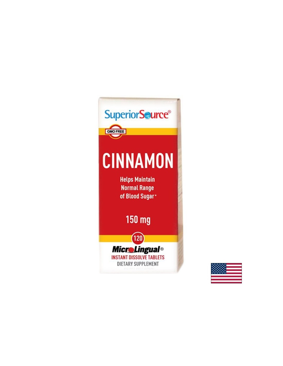 Sladkorna bolezen in krvni sladkor - cimet, 120 podjezičnih tablet <tc>Superior Source</tc>