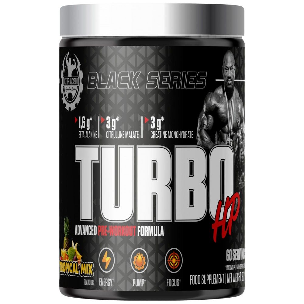 Črna serija | Turbo HP Napredna formula pred vadbo - 300 gramov