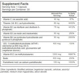 Najboljši popolnoma aktiven B kompleks | s quatrefolic® - 30 kapsul