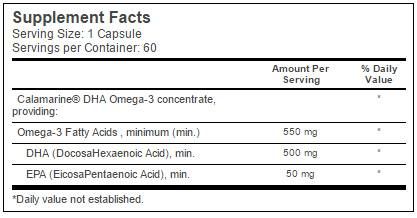 Najboljša DHA 500 mg / iz kalamari - 60 gel kapsul