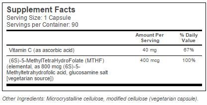 Najboljši popolnoma aktivni folat 400 mcg - 90 kapsul