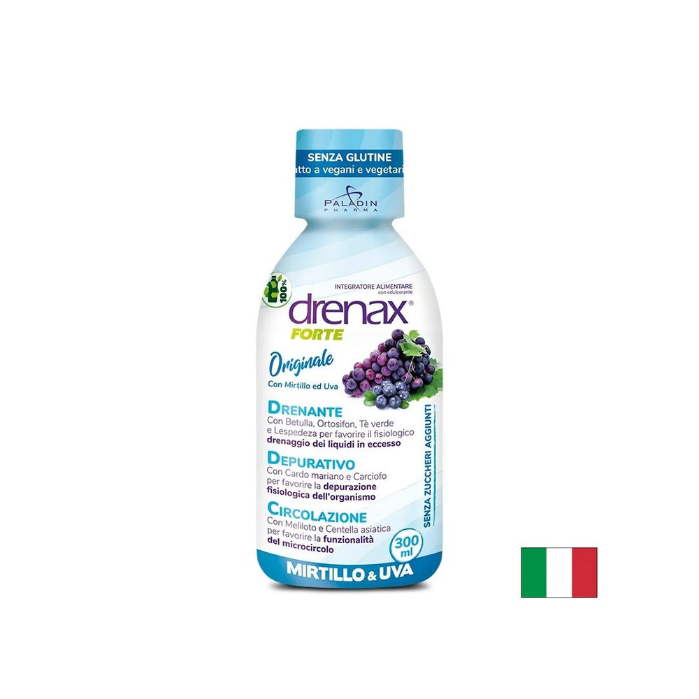 Diuretična formula z grozdnim semenom in borovnico - Drenax - Drenax® Forte, 300 ml, 10 odmerkov