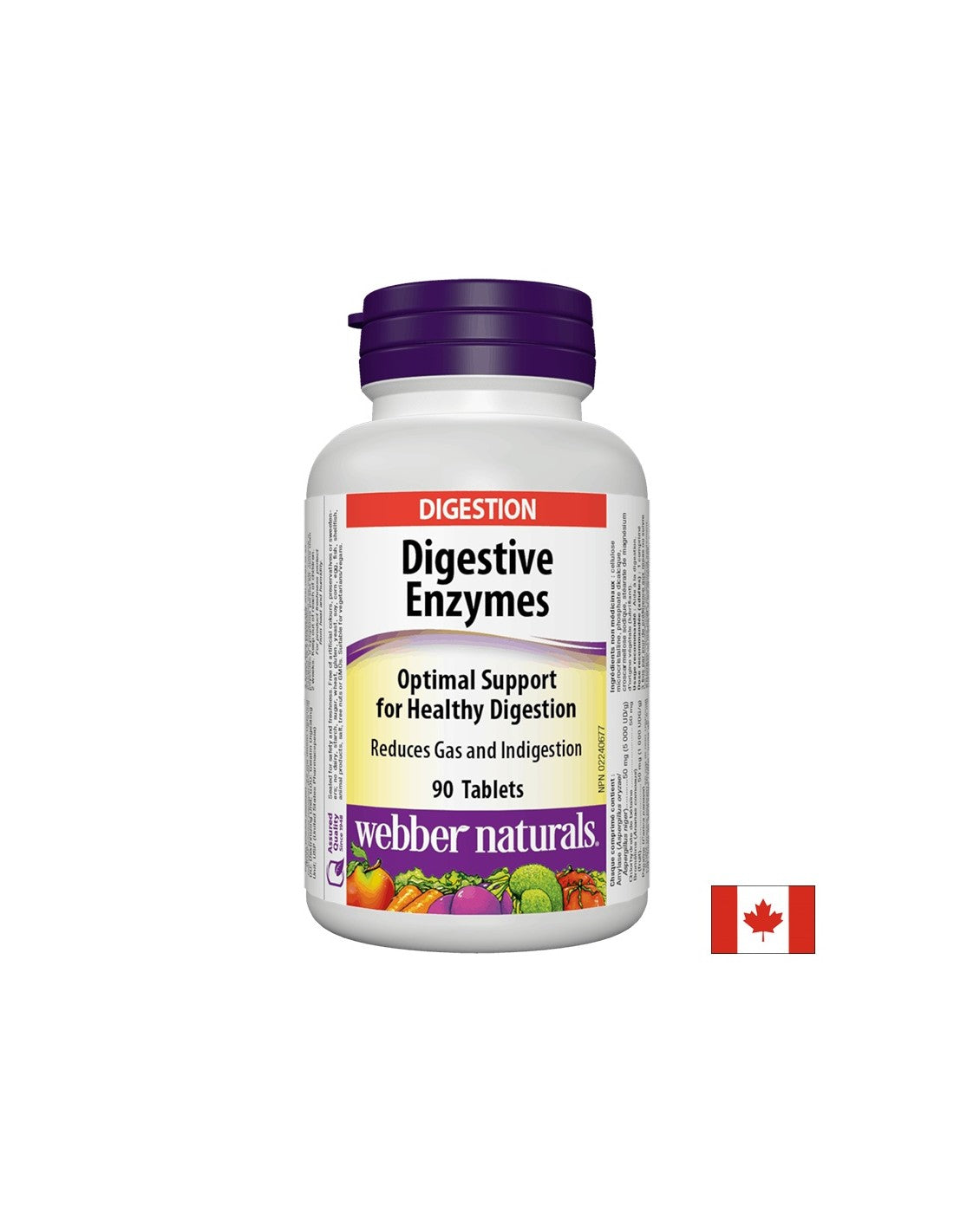 Prebavni encimi x 90 tablet <tc>Webber Naturals</tc>