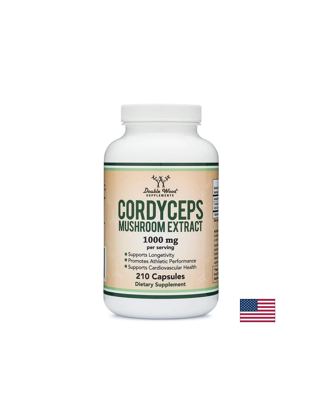 Energija in imunost - Cordyceps, 210 kapsul <tc>Double Wood</tc>