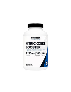Energy and endurance - Nitric Oxide Booster, 750 mg x 180 capsules - Nutra Best Europe