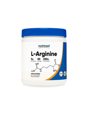 Energy and muscle mass - L-Arginine, 5000 mg x 250 g, powder - Nutra Best Europe