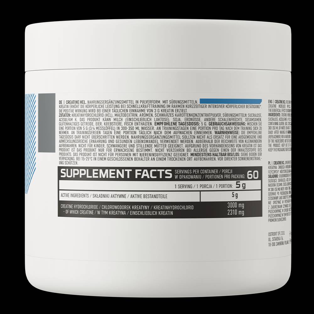 Kreatin HCl v prahu 300 gramov