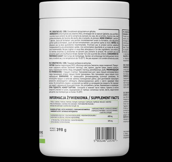 Kreatin HCl 2400 / kreatin hidroklorid - 300 kapsuli