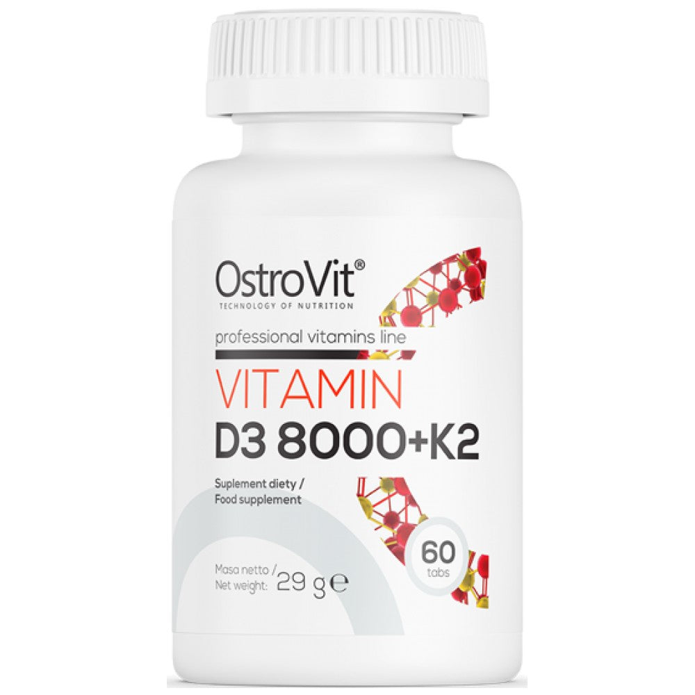Vitamin D3 8000 + K2 200 mcg 60 tablet
