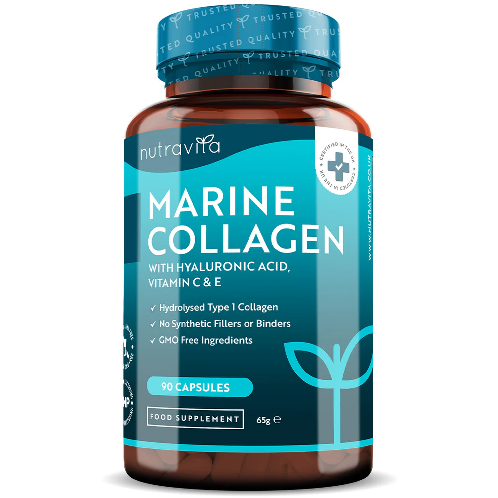 Hidrolizirani morski kolagen s hialuronsko kislino - 1000 mg