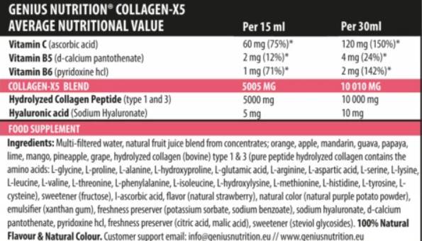 Kolagen x5 tekočina - 500 ml