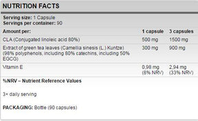 CLA + Green Tea 90 capsules - Nutra Best Europe