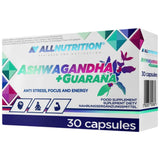 Ashwagandha + Guarana | Proti stresu, osredotočenosti in energija - 30 kapsul