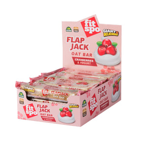 Flap Jack - Energy Oat Bar Cranberries and Yoghurt - 12 x 90 grams - Nutra Best Europe