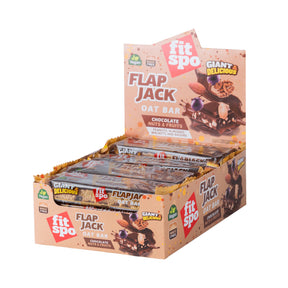 Flap Jack - Energy Oat Bar Nuts and Chocolat - 12 x 90 grams - Nutra Best Europe