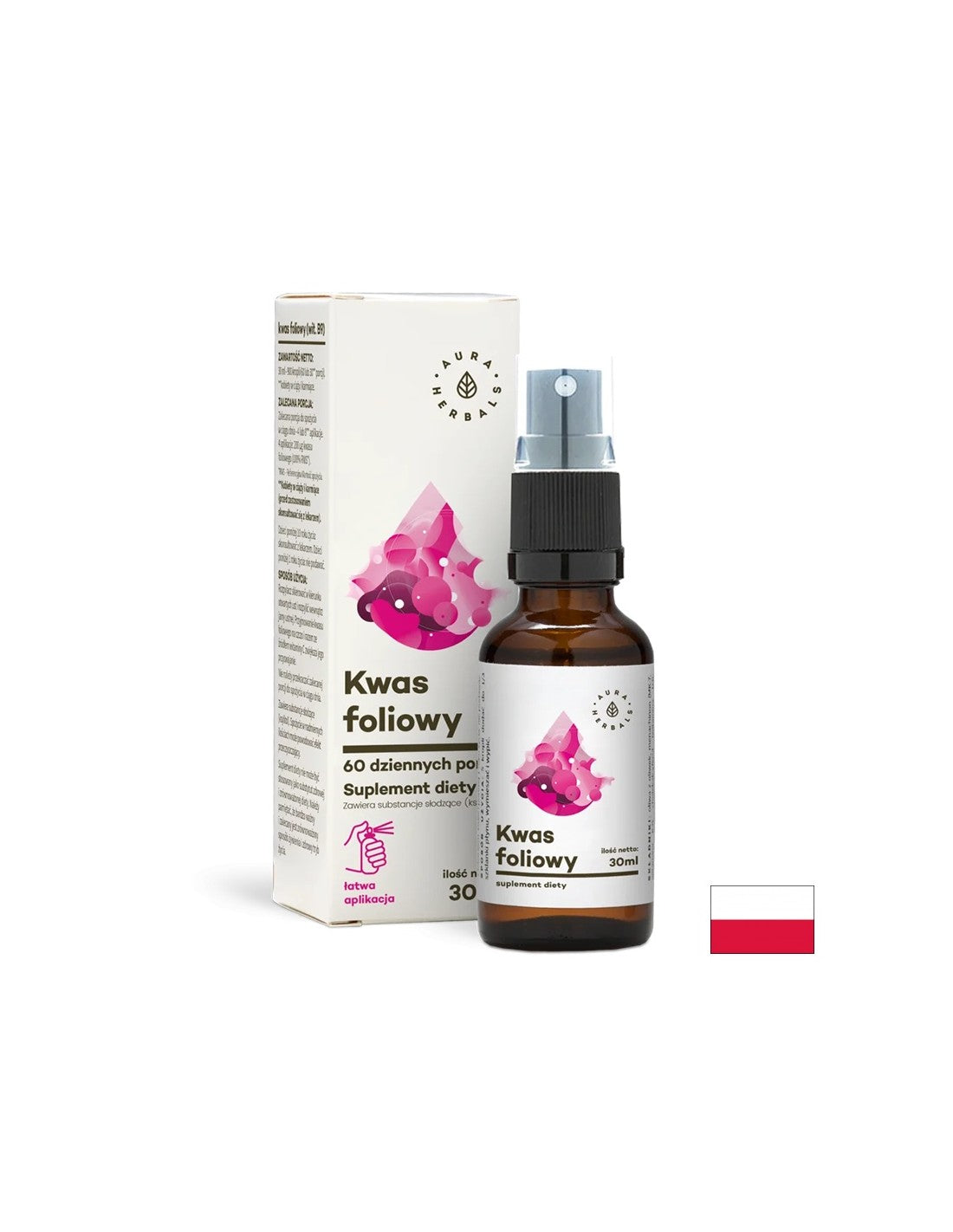 Folna kislina peroralno pršilo 30 ml <tc>Aura Herbals</tc>