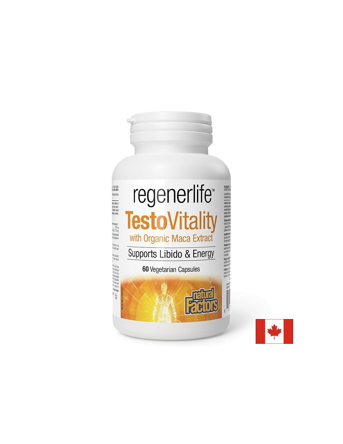 Moška formula testovitalnosti RegenerLife ™ - testosteron, energija in moška vitalnost, 60 kapsul