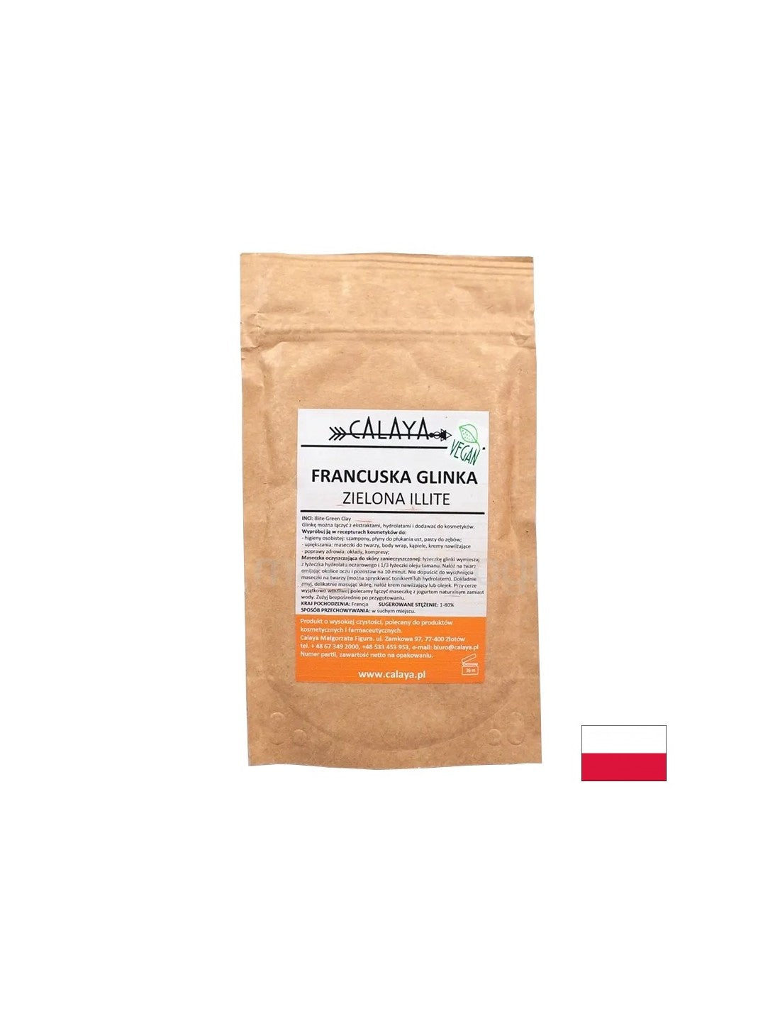 Francoska zelena glina nepisme, 100 g