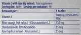 Vitamin C 1000 / z boki z vrtnicami in grenko pomarančo - 90 tablet