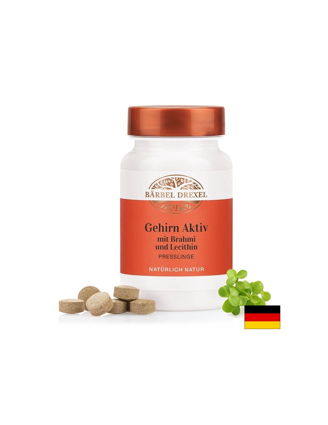 Gehirn Aktiv mit Brahmi und Lecithin / Za spomin in koncentracijo, 90 tablet <tc>Bärbel Drexel</tc>