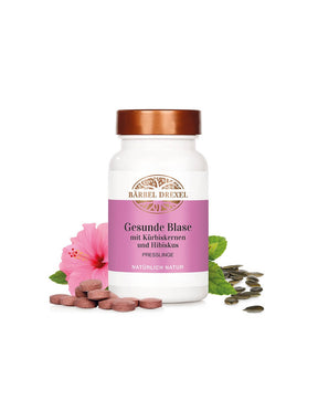 Gesunde Blase mit Kürbiskernen und Hibiskus - Herbs against overactive bladder, 120 tablets Bärbel Drexel - Nutra Best Europe