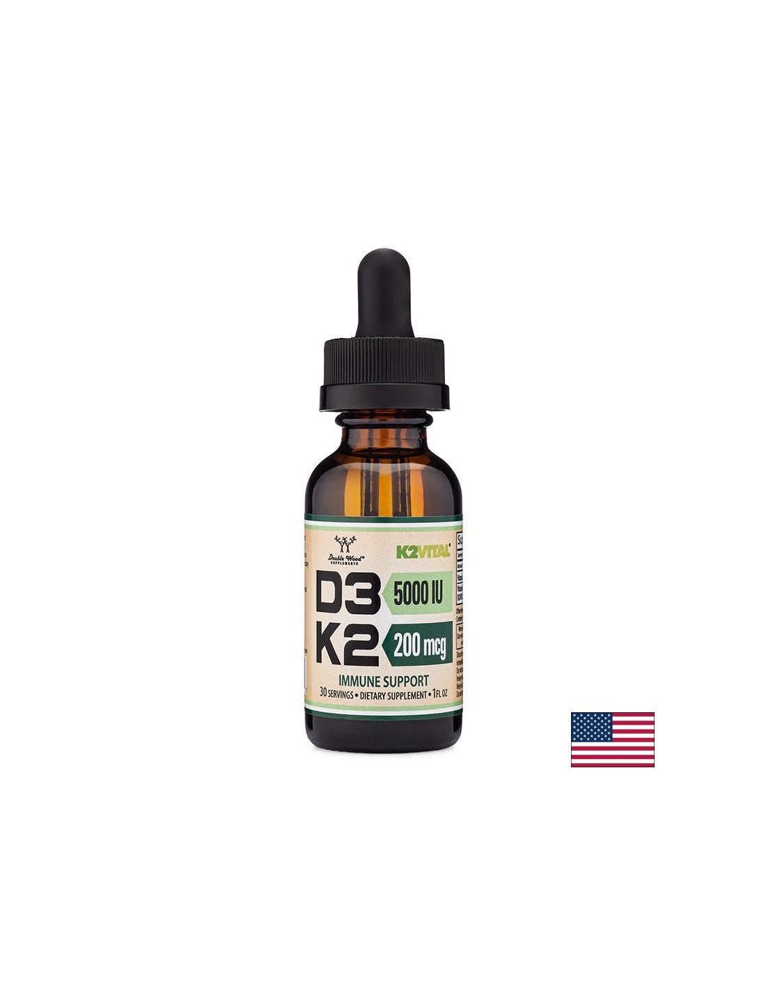 Nega kosti - vitamin D3 5000 IU + K2 200 µg, kapljice, 29,6 ml