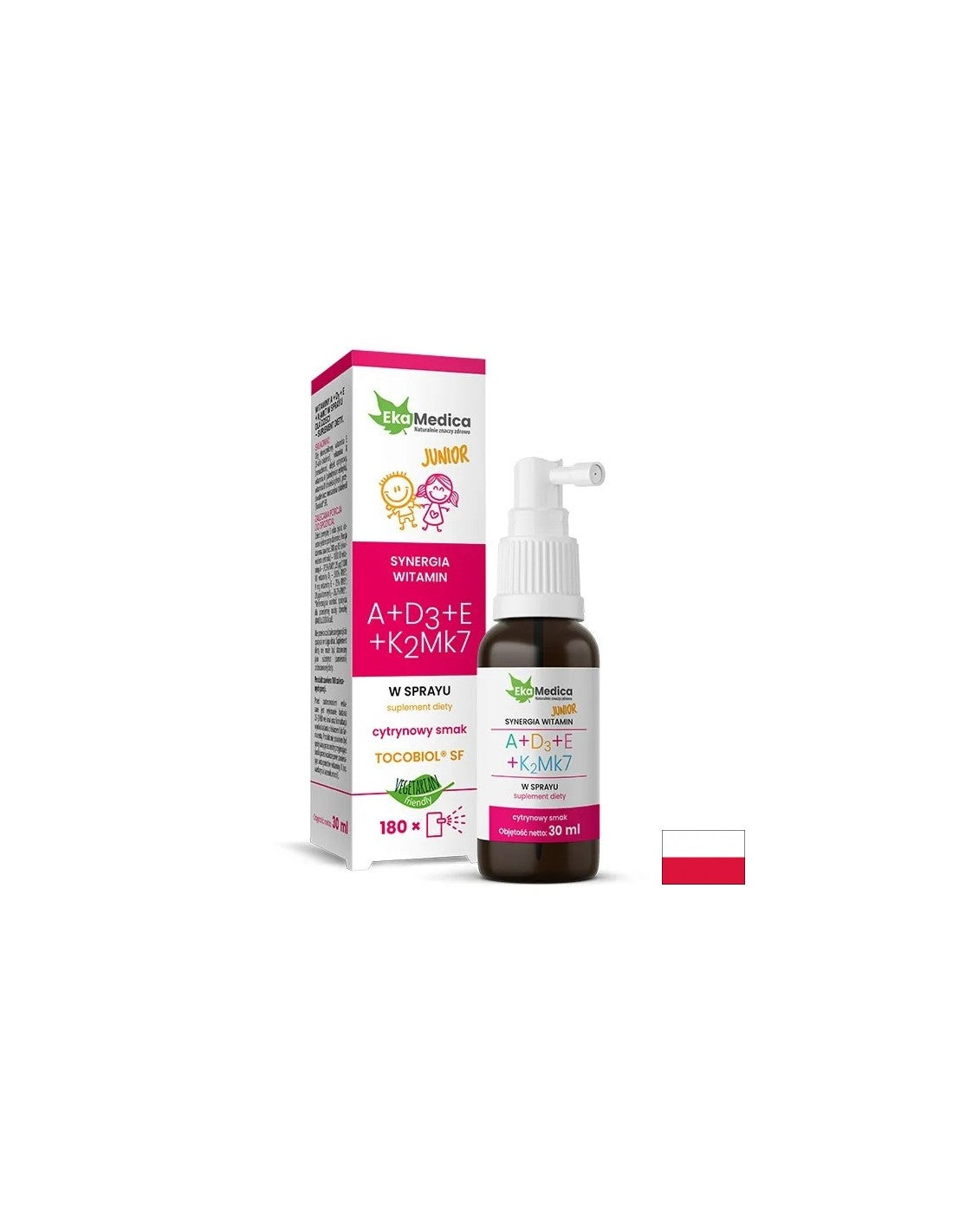 Nega kosti - vitamini A + D3 + E + K2, 30 ml, oralno razpršilo, 180 odmerkov