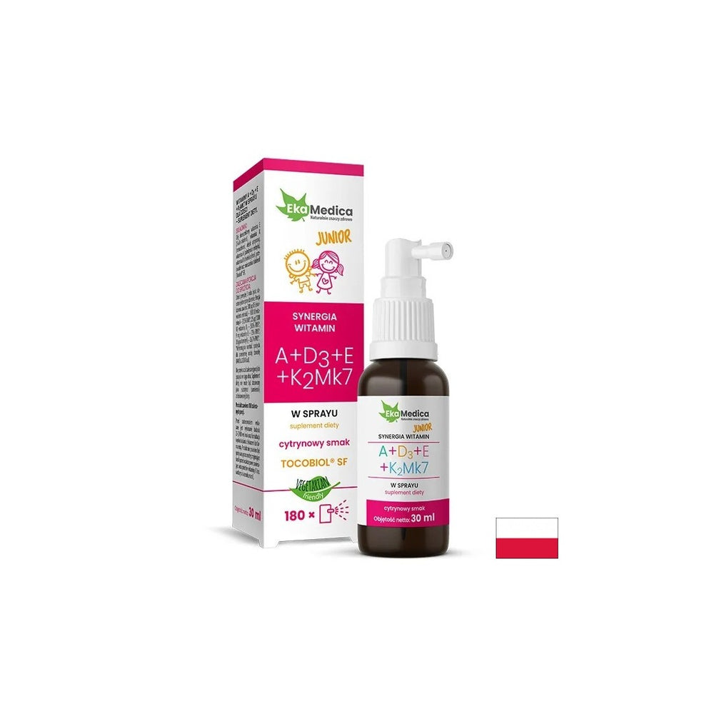 Nega kosti - vitamini A + D3 + E + K2, 30 ml, oralno razpršilo, 180 odmerkov