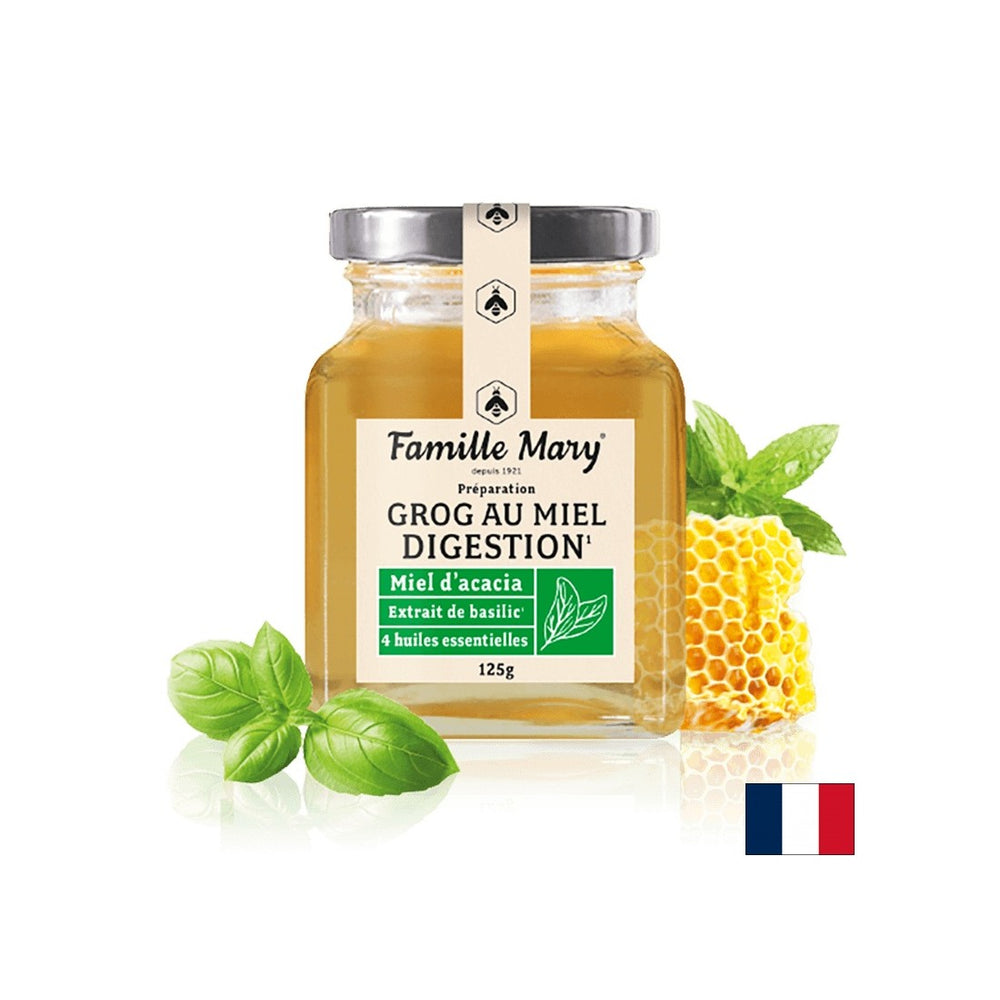Grog za dobro prebavo (z akacijevim medom, 4 vrstami eteričnih olj in baziliko), 125 g