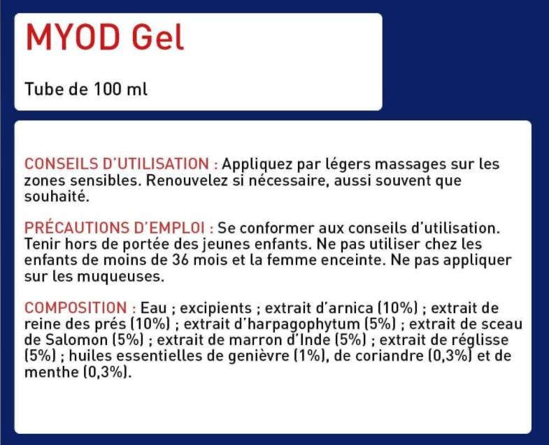 Myo D Gel | Mišice, tetive in sklepi olajšanje z arnico - 100 ml