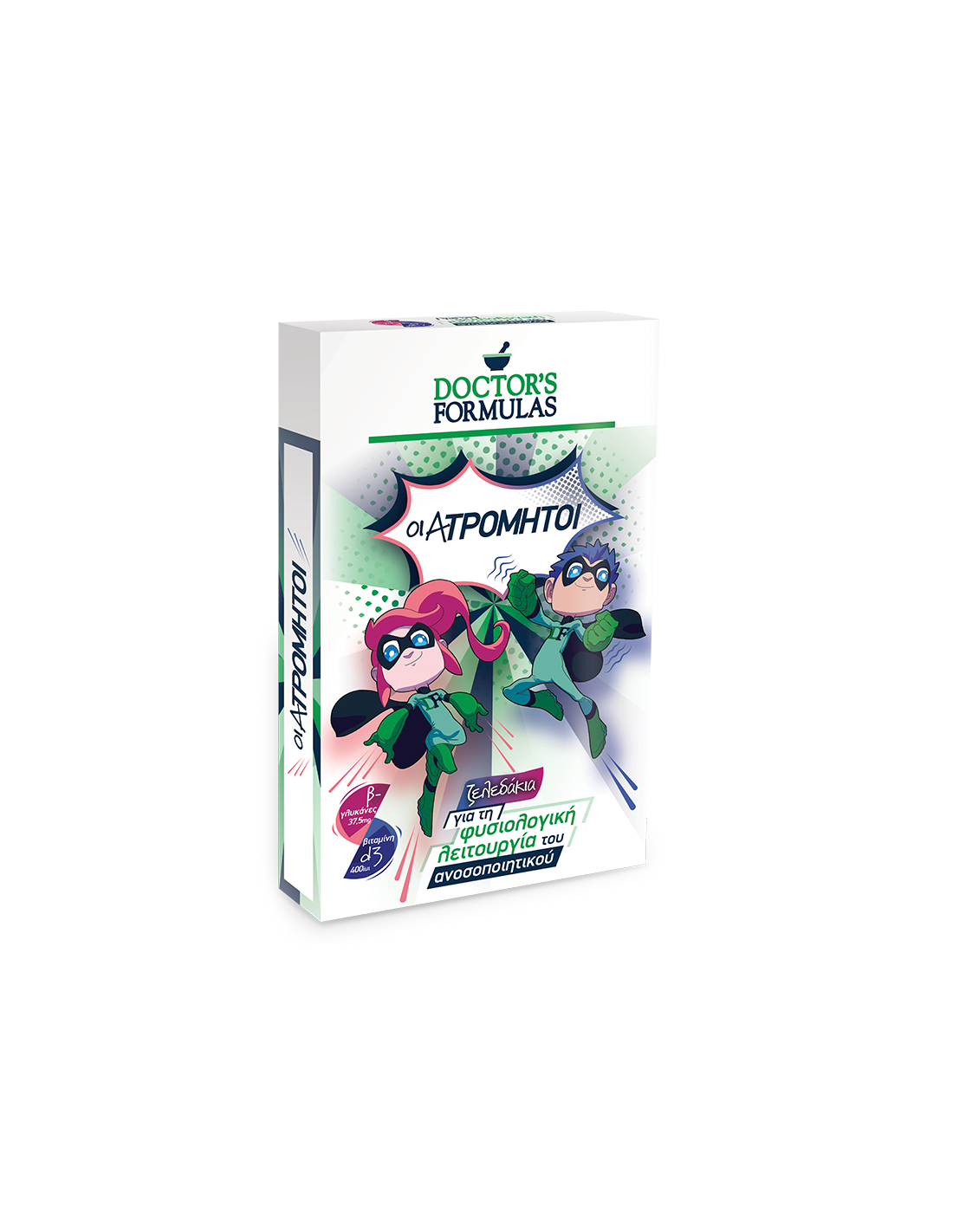 Formula nepremagljivih otrok (z beta glukani in vitaminom D3), 30 Chainble Softgels Doctor's Formulas