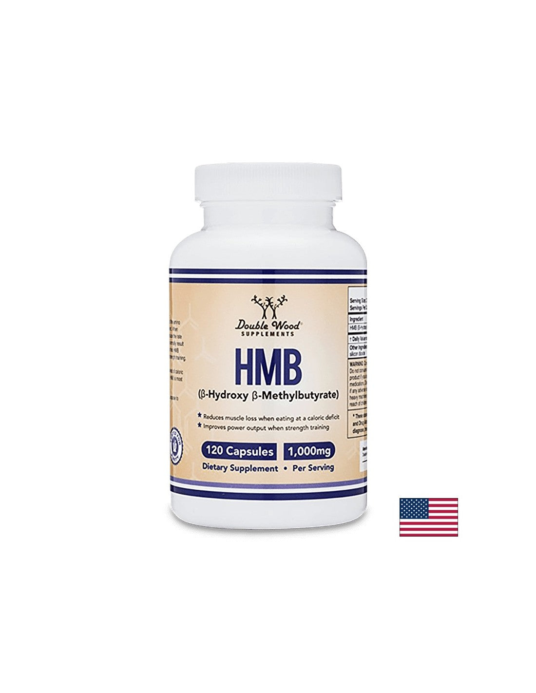 HMB (β – Hydroxy β – Methylbutyrate) / Beta-hidroksi-beta-metilbutirat, 120 kapsul <tc>Double Wood</tc>