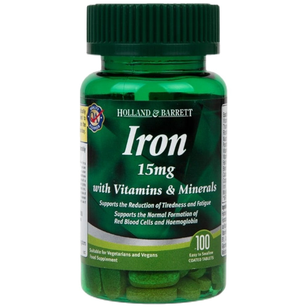Železo 15 mg | Z vitamini in minerali 100 kapsul