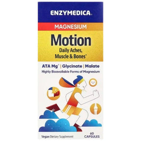 Magnesium Motion | Magnesium Malate & Magnesium Bisglycinate - 60 capsules - Nutra Best Europe