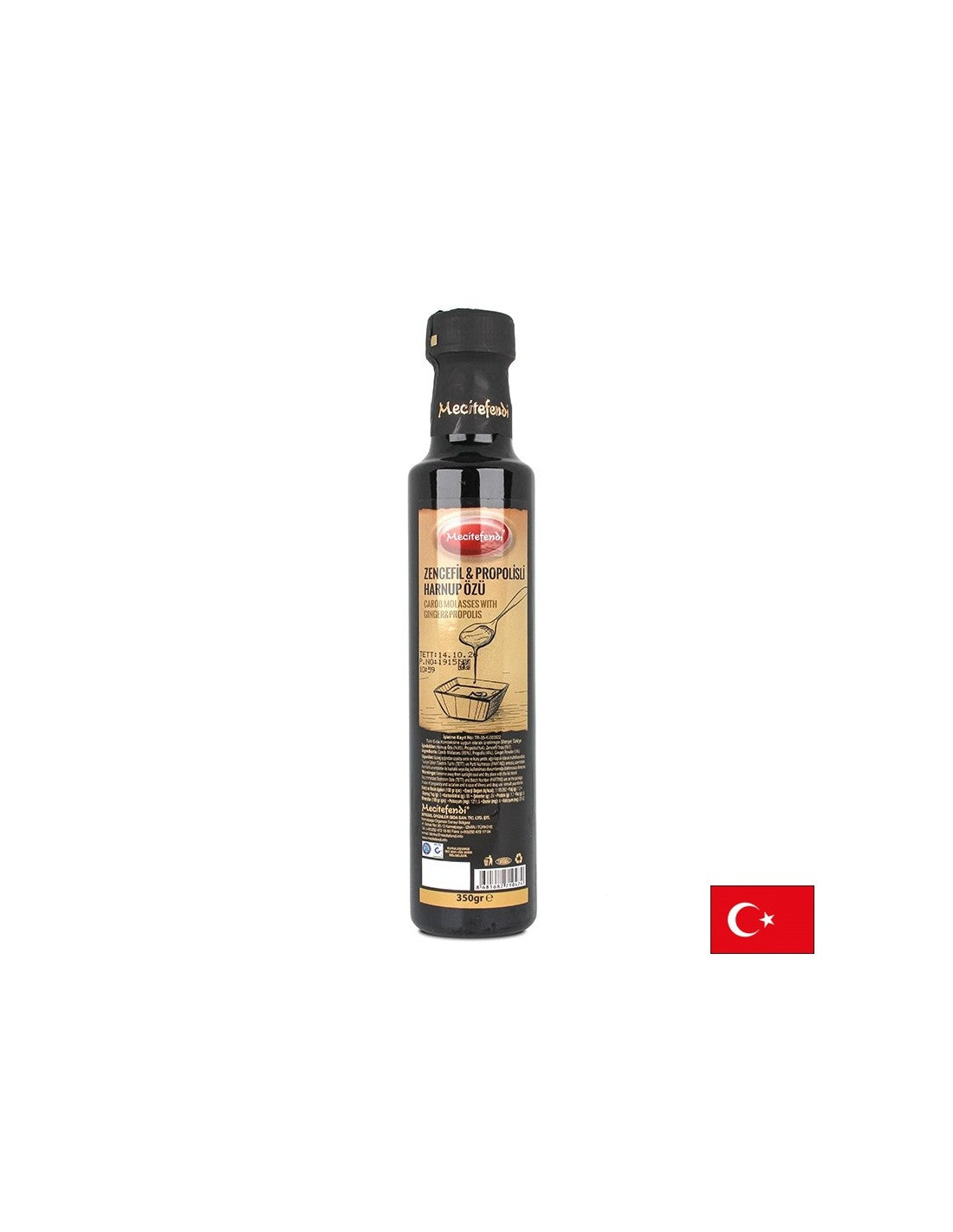 Carob melasa s propolisom in ingverjem - imuniteto - za neposreden vnos ali aromo sladkarij in pijače, 350 g