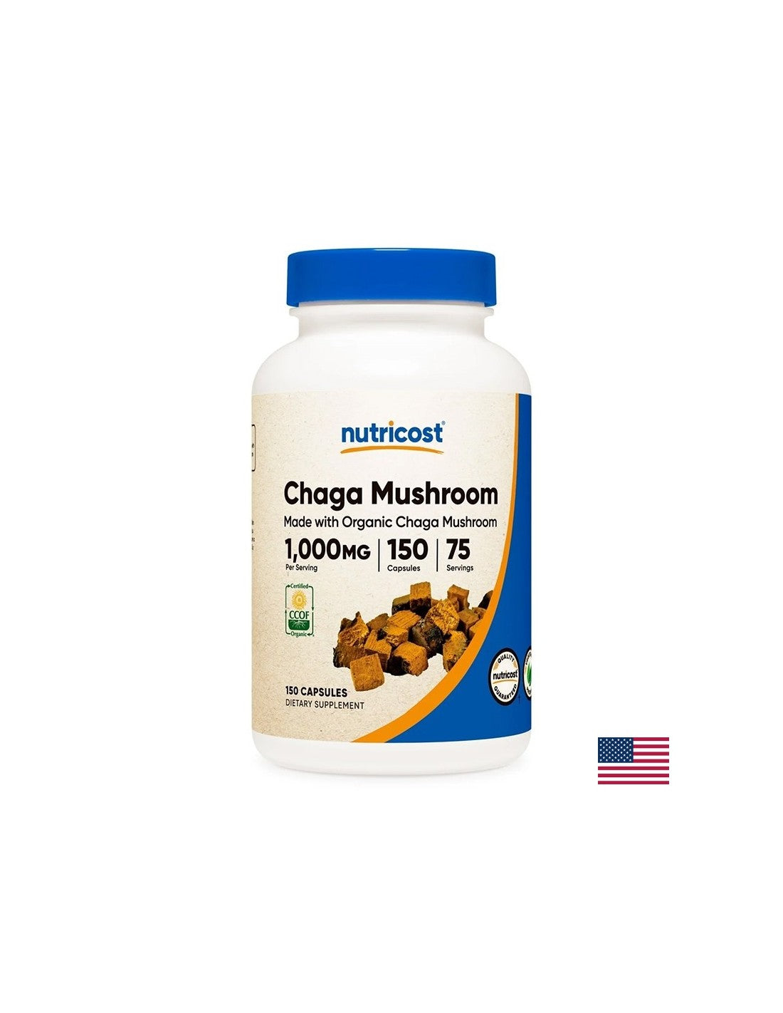 Imunost in energija - Chaga Extract 500 mg, 150 kapsul
