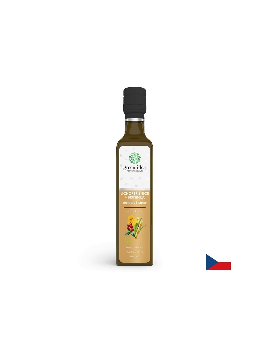 Trsni sirup z lingonberry in brusnico - zdravje in imunost v urinu, 250 ml, z odmerkom