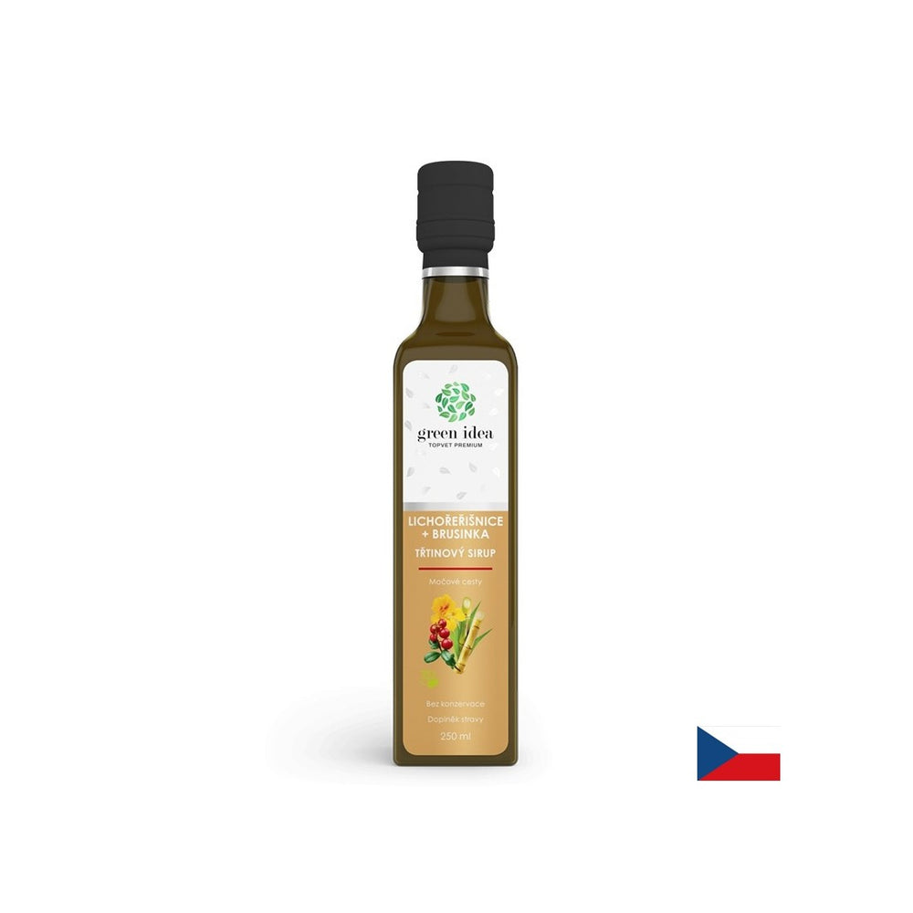 Trsni sirup z lingonberry in brusnico - zdravje in imunost v urinu, 250 ml, z odmerkom