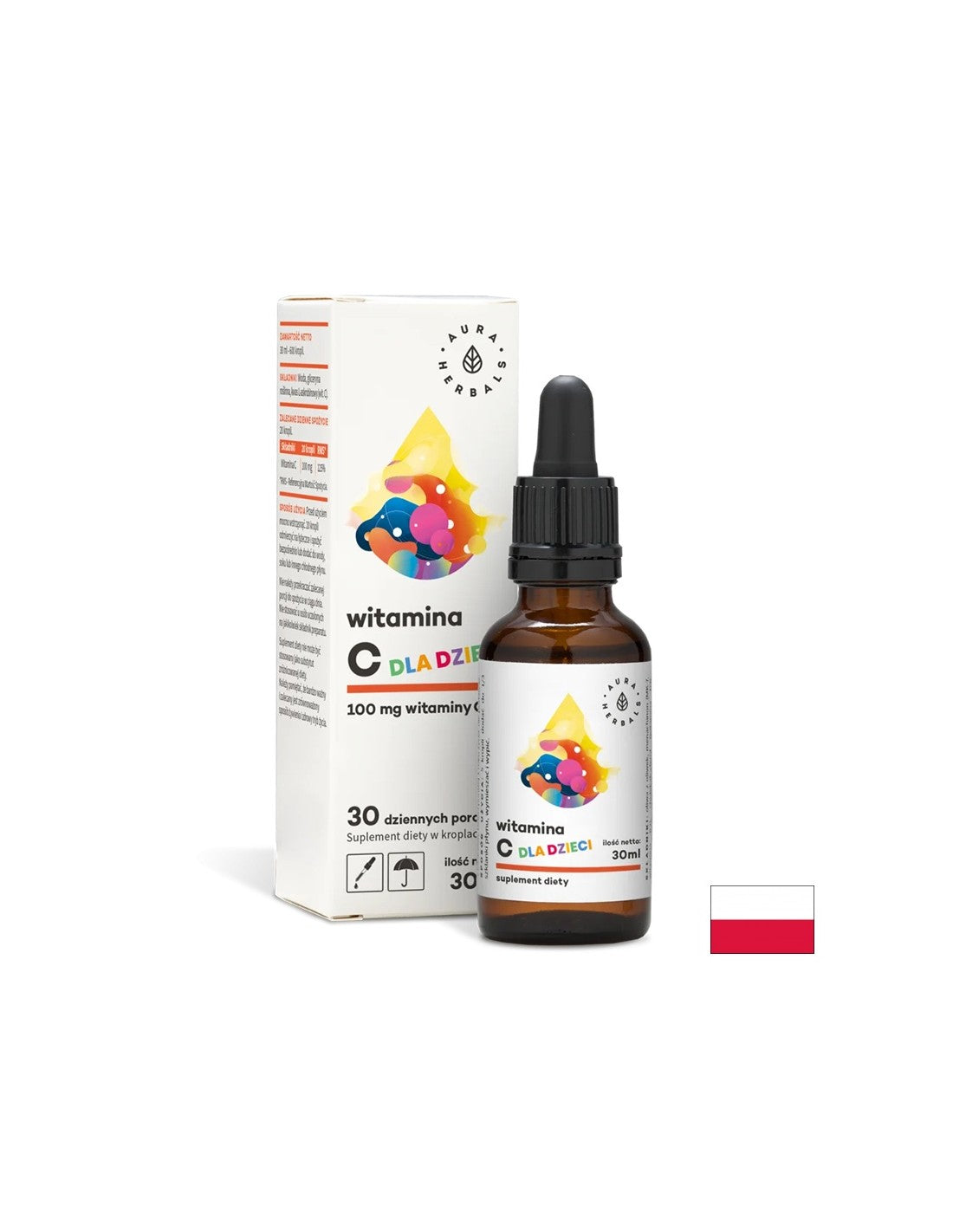 Imunost - Vitamin C za otroke, 30 ml kapljic <tc>Aura Herbals</tc>
