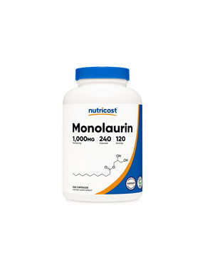 Immunity, protection against infections - Monolaurin, 500 mg x 240 capsules - Nutra Best Europe