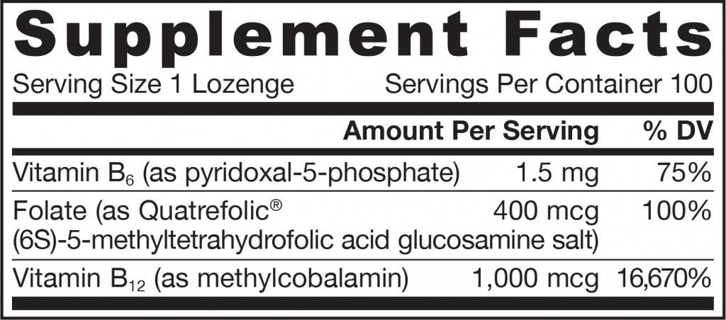 Metil B -12 1000 mcg in metil folata 400 mcg - 100 žvečilnih tablet
