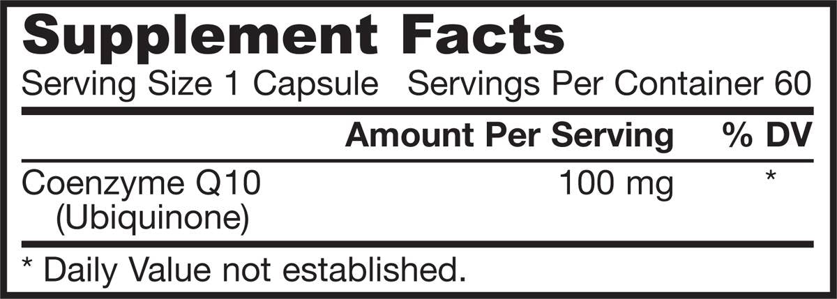Co -Q10 (Ubiquinone) 100 mg - 60 kapsul