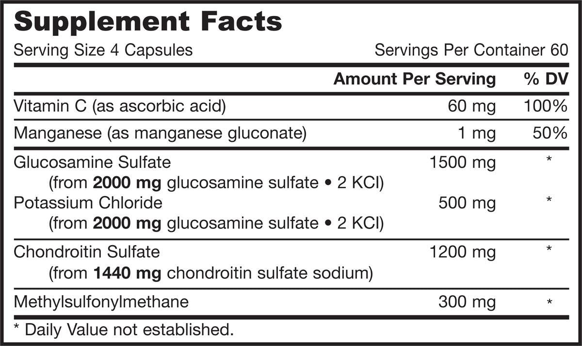 Glukozamin, hondroitin, MSM - 240 kapsul