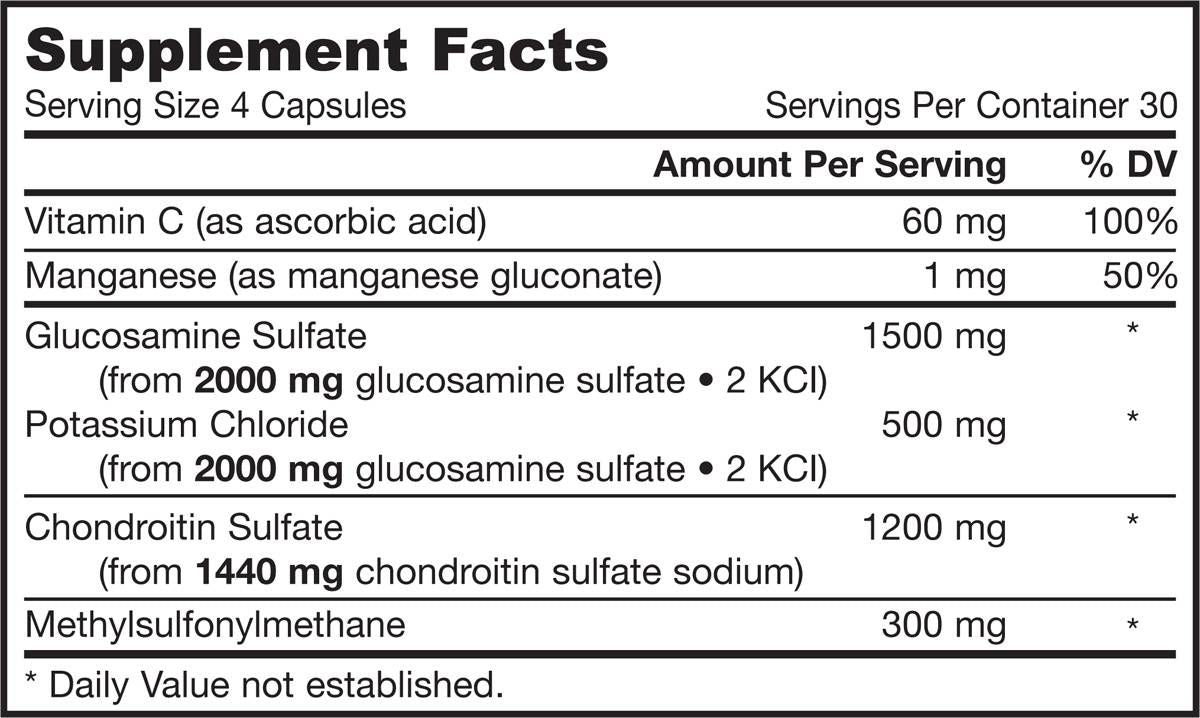 Glukozamin, hondroitin, MSM - 120 kapsul