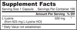 L -lizin 500 mg - 100 kapsul